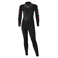 Combinaison Sola Kids Pheonix 4/3Mm Back Zip - Noir Combinaison Sola Kids Pheonix 4/3Mm Back Zip - Noir